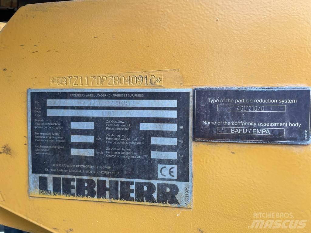 Liebherr L580 Kolové nakladače