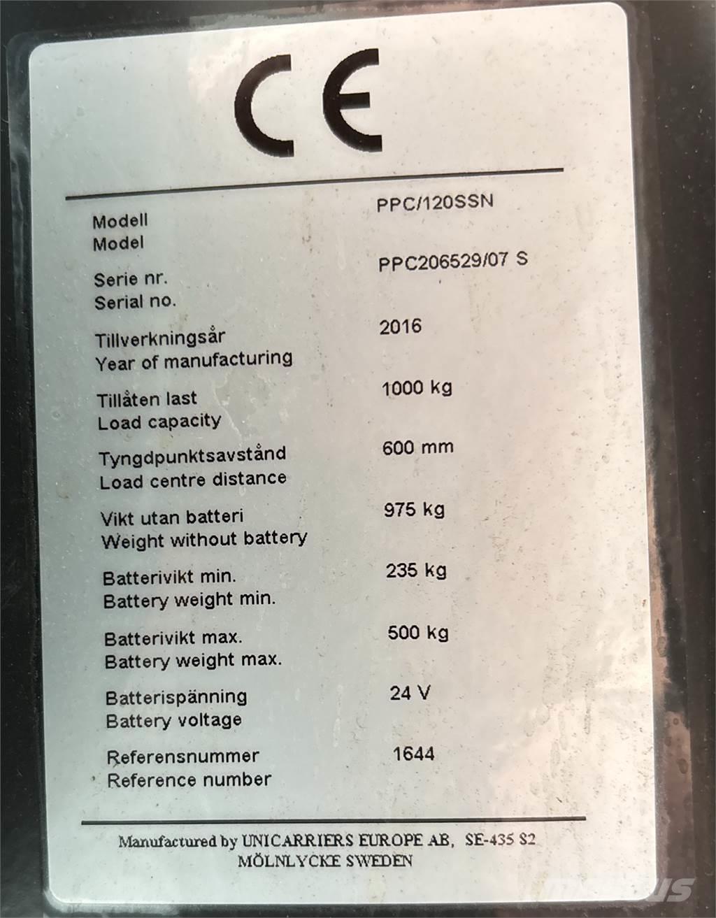 Atlet PPC120 Nízkozdvižné vozíky