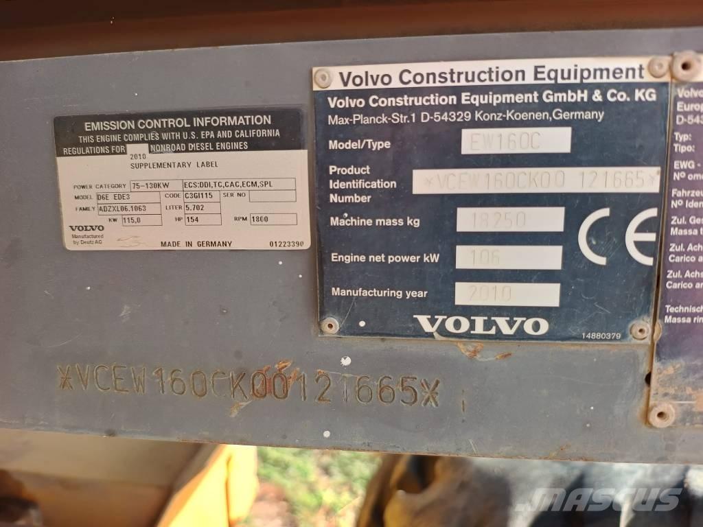 Volvo EW 160 C Kolová rýpadla