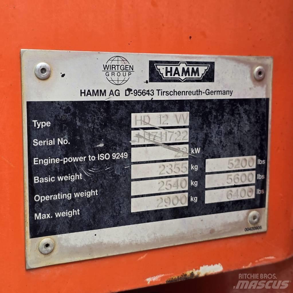 Hamm HD 12 VV Tandemové válce
