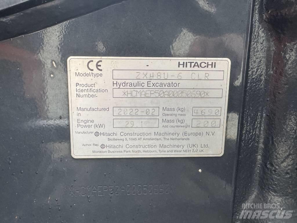 Hitachi ZX 48 U-6 Mini rýpadla < 7t