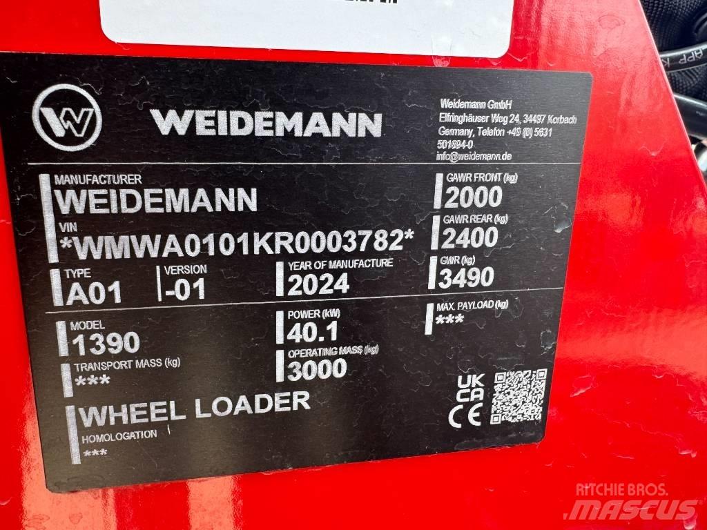 Weidemann 1390 Smykem řízené nakladače