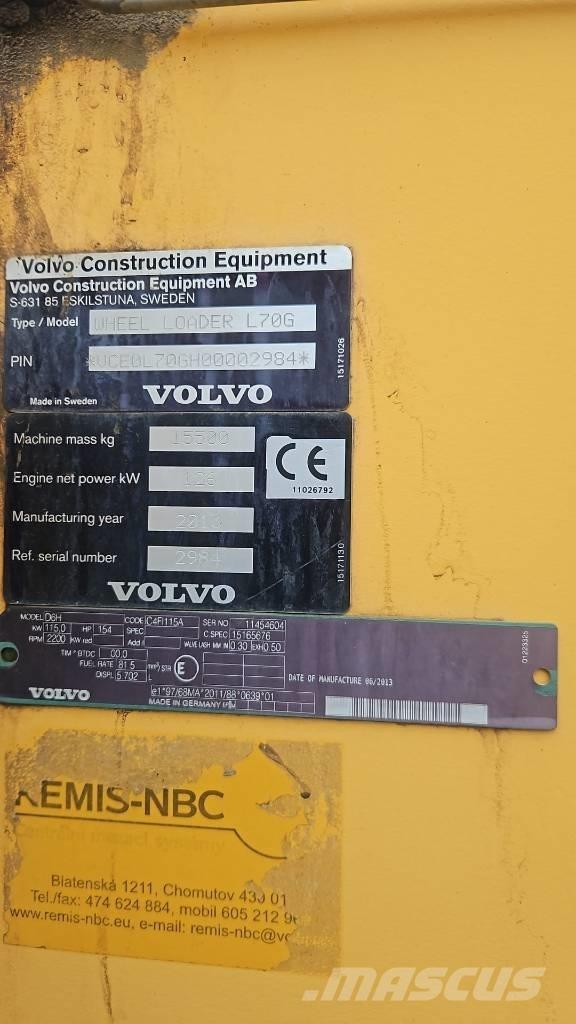 Volvo L 70 G Kolové nakladače