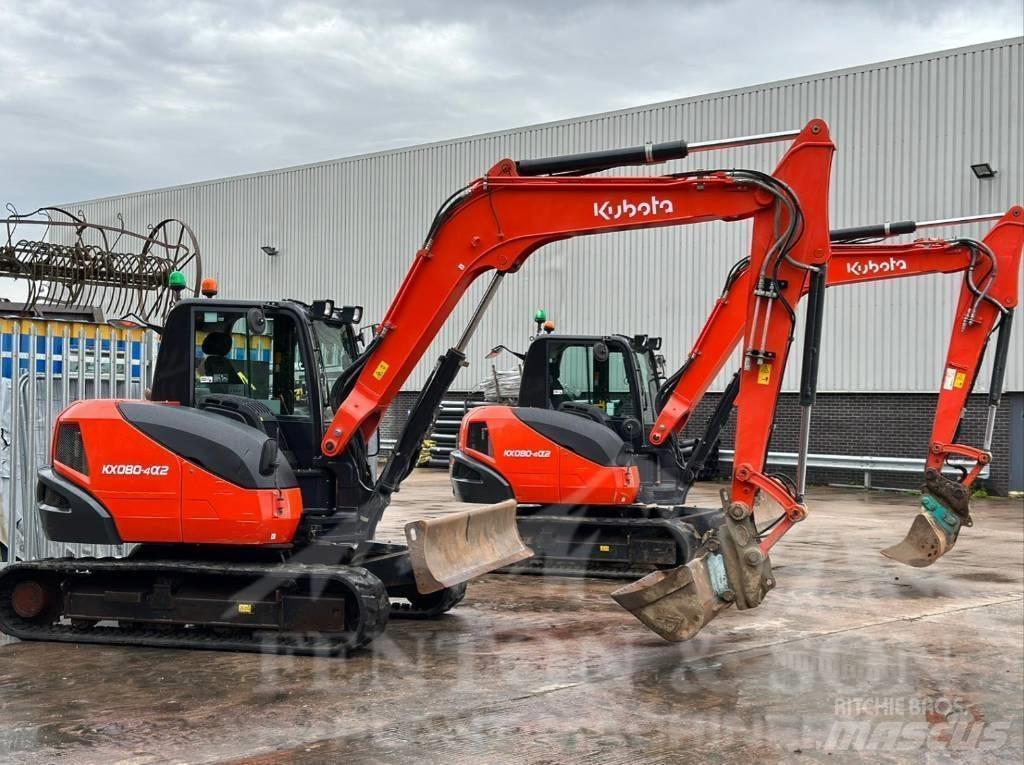 Kubota KX 080-4 Midi rýpadla 7t - 12t
