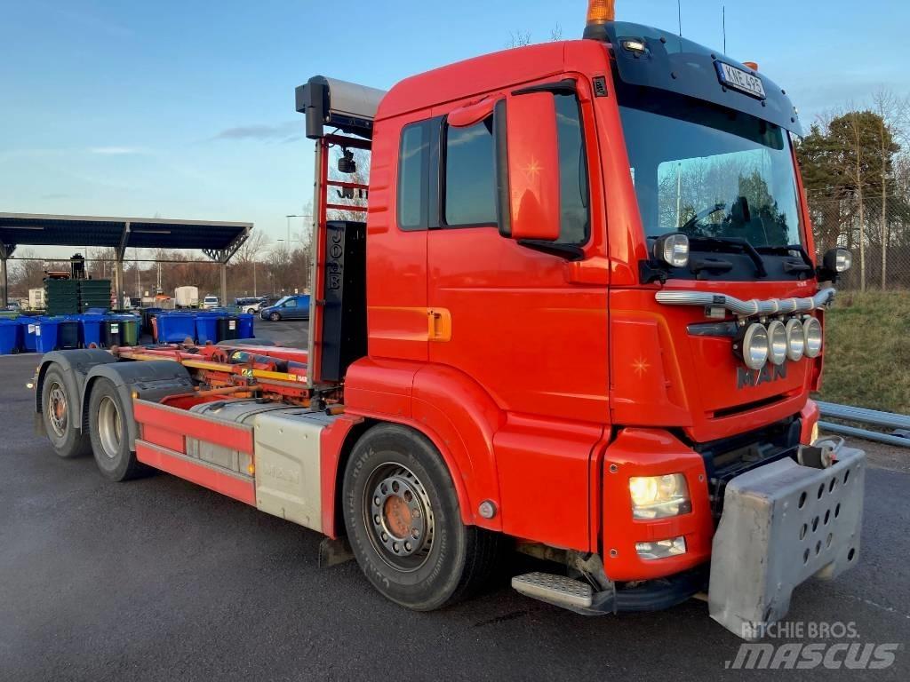 MAN TGS 26.460 LL Hákový nosič kontejnerů
