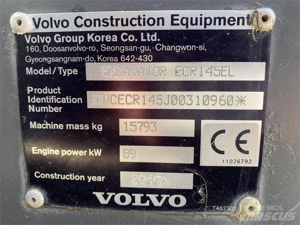 Volvo ECR145EL Pásová rýpadla