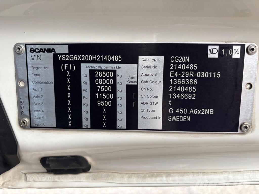 Scania G450 6x2 Tahače