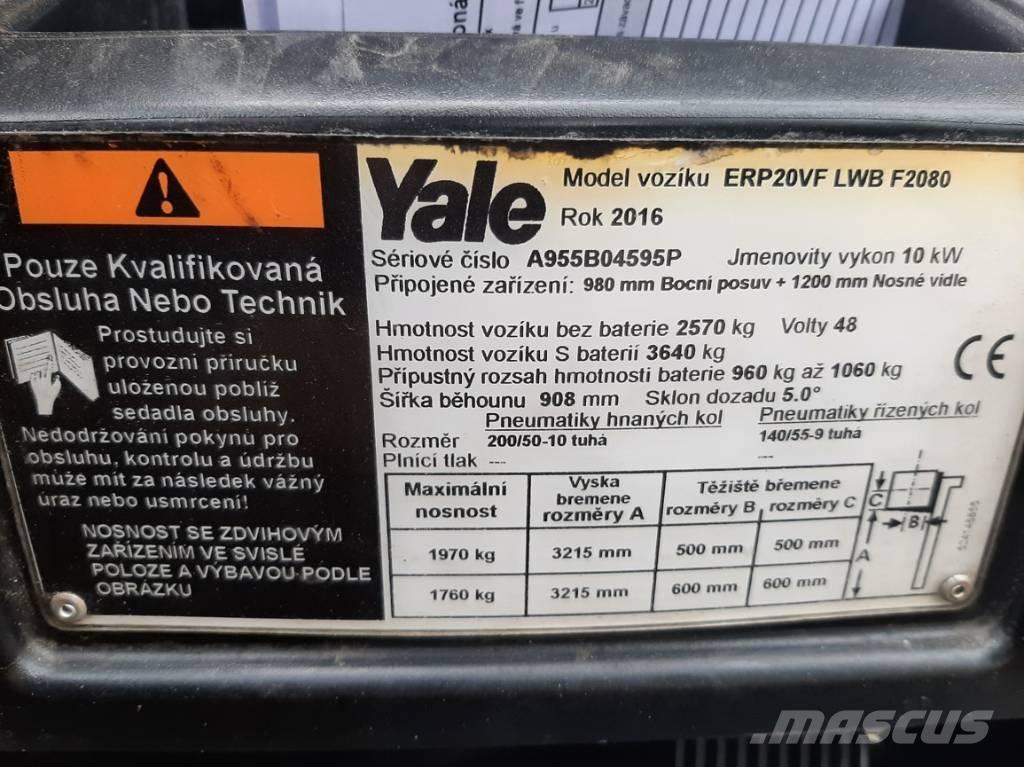 Yale ERP20VF LWB Akumulátorové vozíky