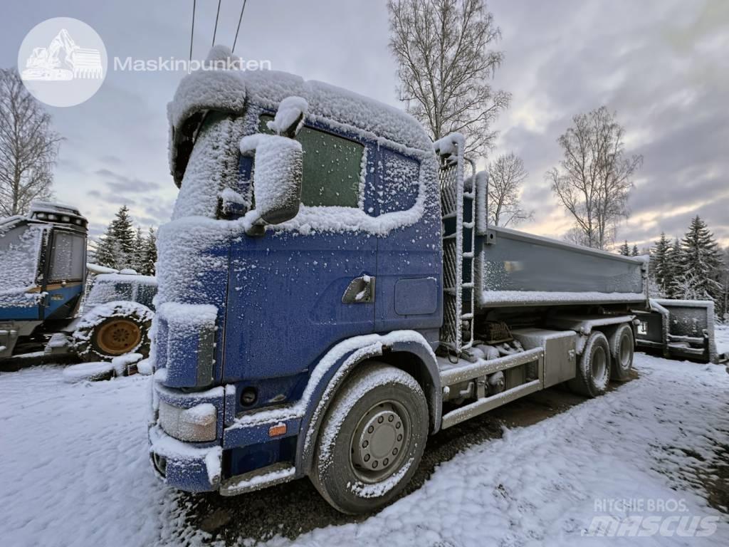 Scania R 124 GB 470 Hákový nosič kontejnerů