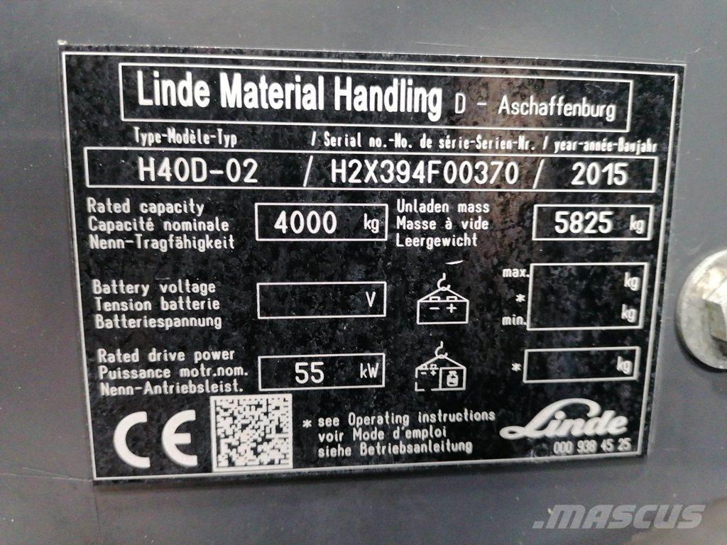 Linde H40D-02 Dieselové vozíky