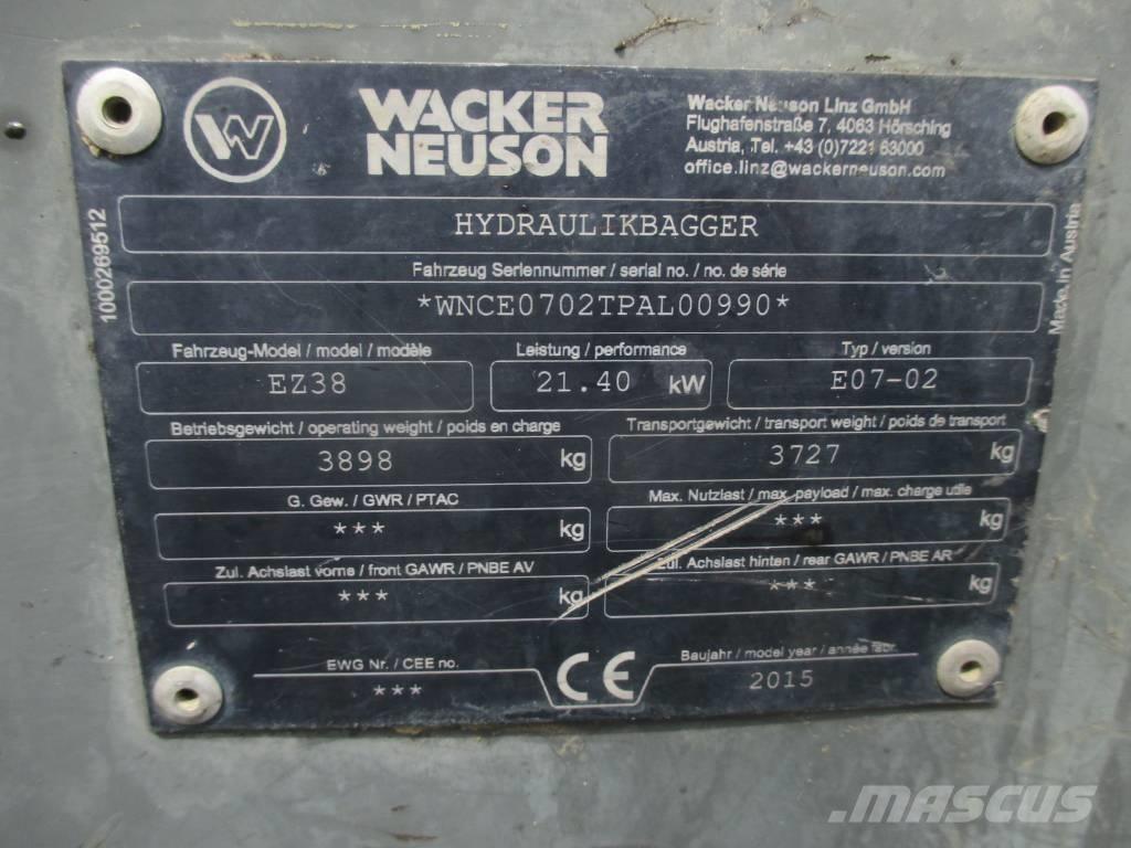 Wacker Neuson EZ 38 Pásová rýpadla