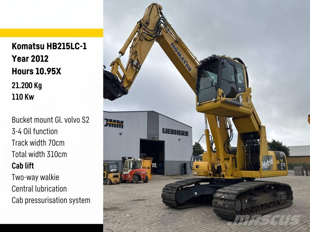 Komatsu HB215LC-1 Stroje pro manipulaci s odpadem