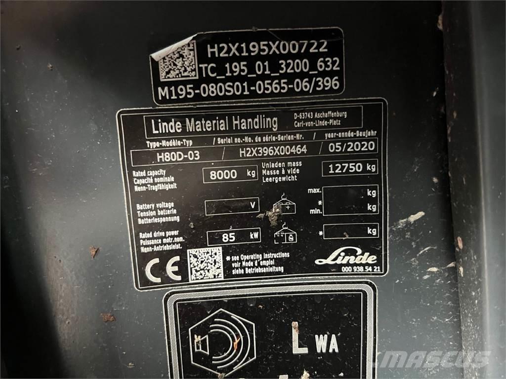 Linde H80D-03 Dieselové vozíky