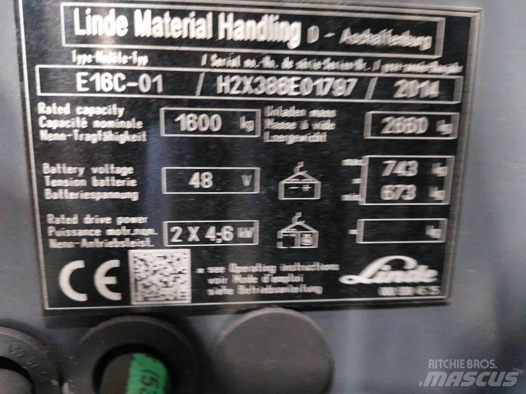 Linde E16C-01 Akumulátorové vozíky
