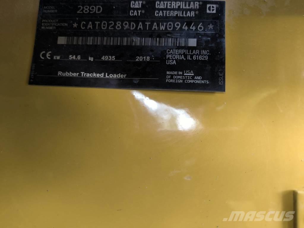 CAT 289D HF XPS Smykem řízené nakladače