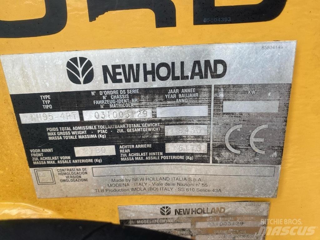 New Holland NH 95 Rýpadlo-nakladače