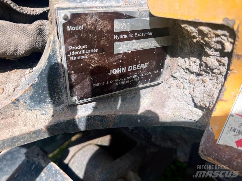 John Deere 26G Mini rýpadla < 7t