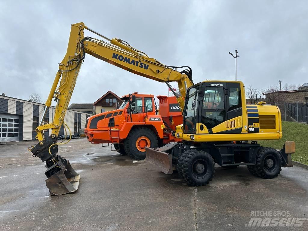 Komatsu PW160-11 Kolová rýpadla