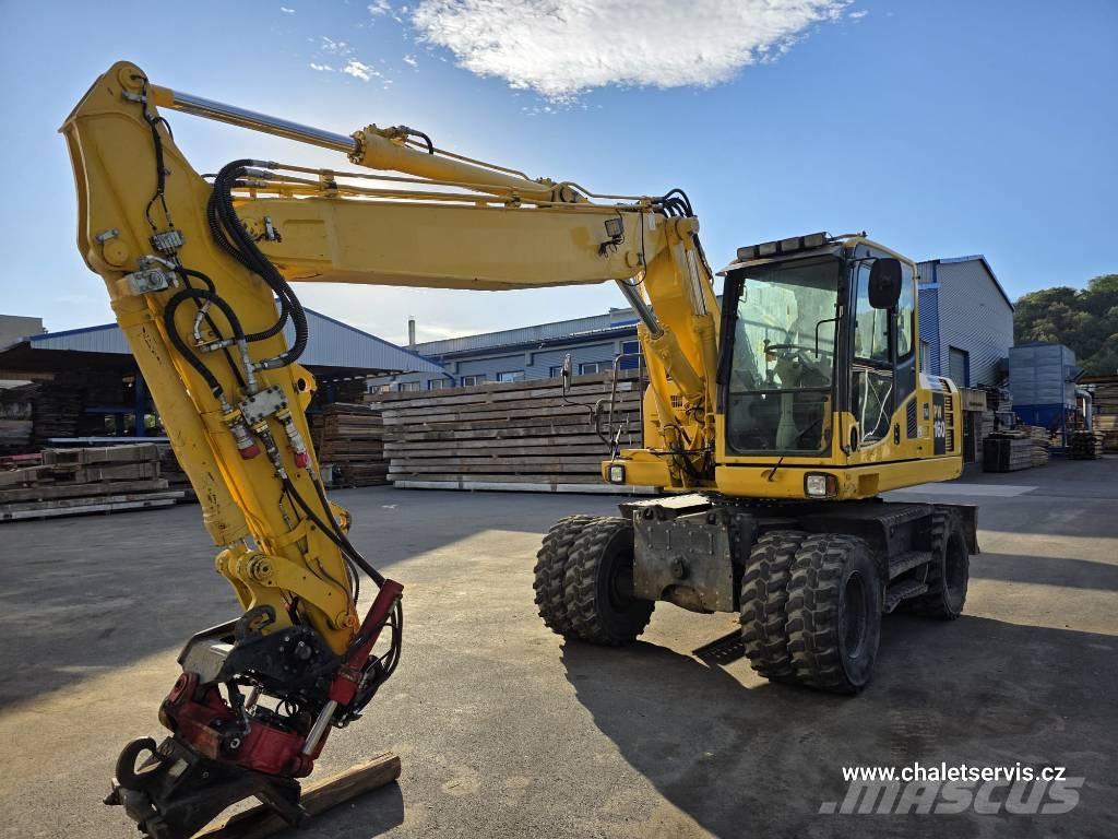 Komatsu PW 160 Kolová rýpadla