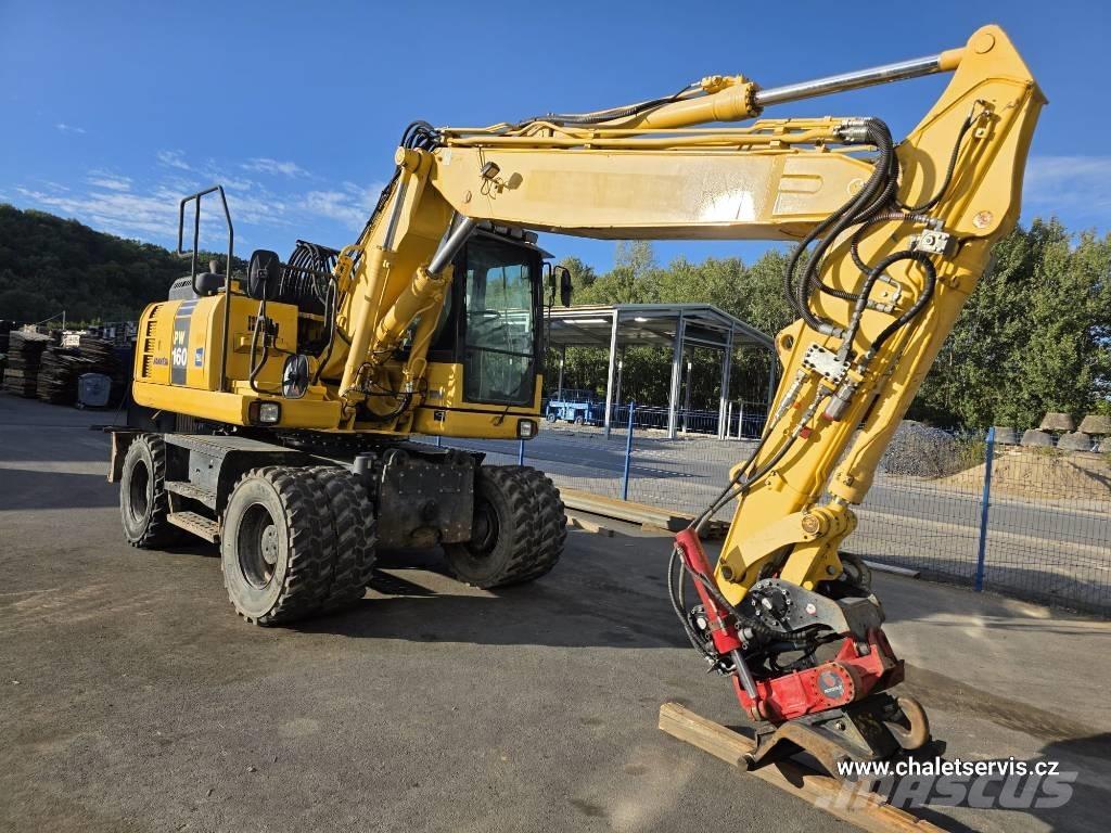 Komatsu PW 160 Kolová rýpadla