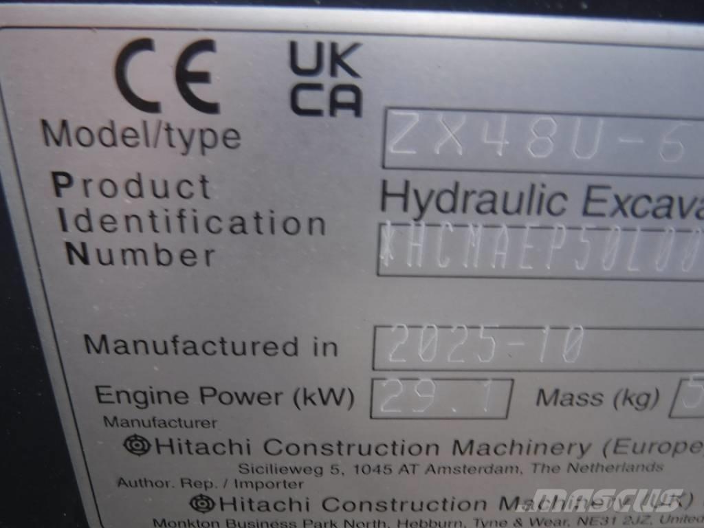 Hitachi ZX 48 U-6 Mini rýpadla < 7t