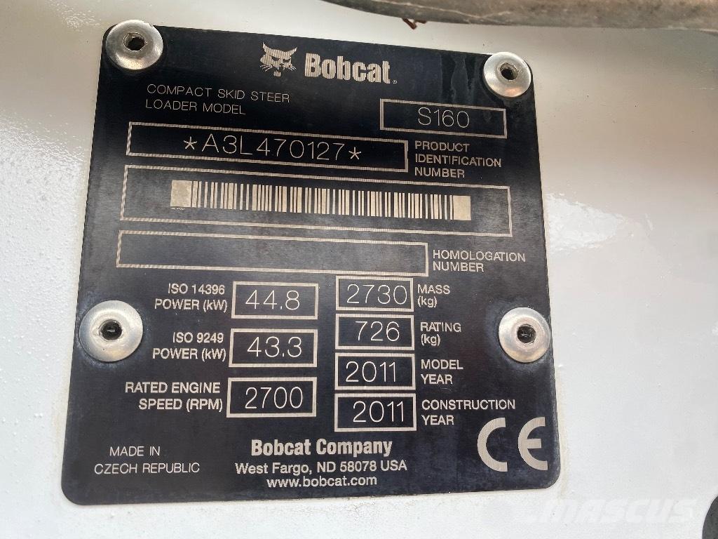 Bobcat S 160 Smykem řízené nakladače