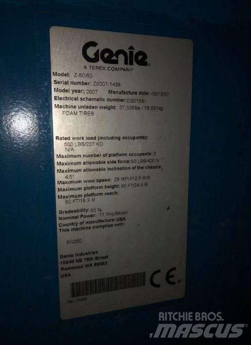 Genie Z 80/60 Kloubové plošiny