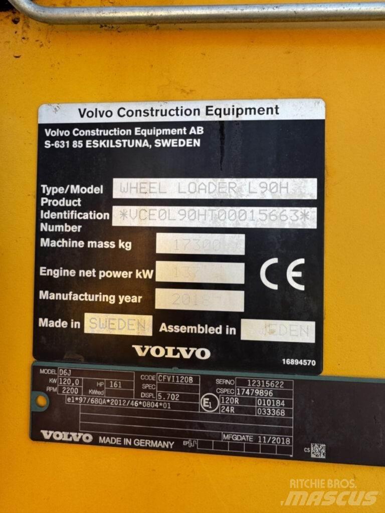 Volvo L90H Kolové nakladače