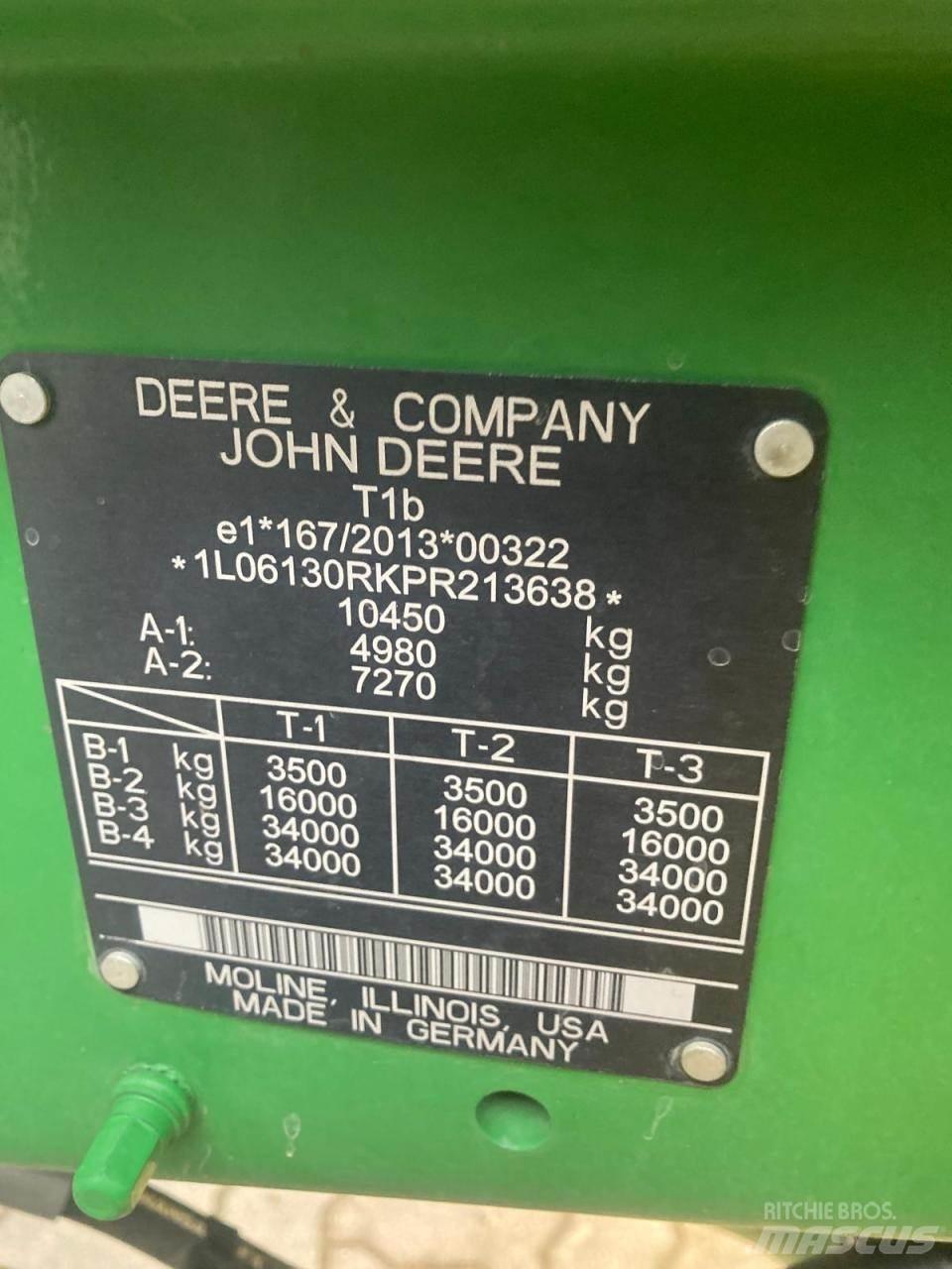 John Deere 6R 130 Traktory