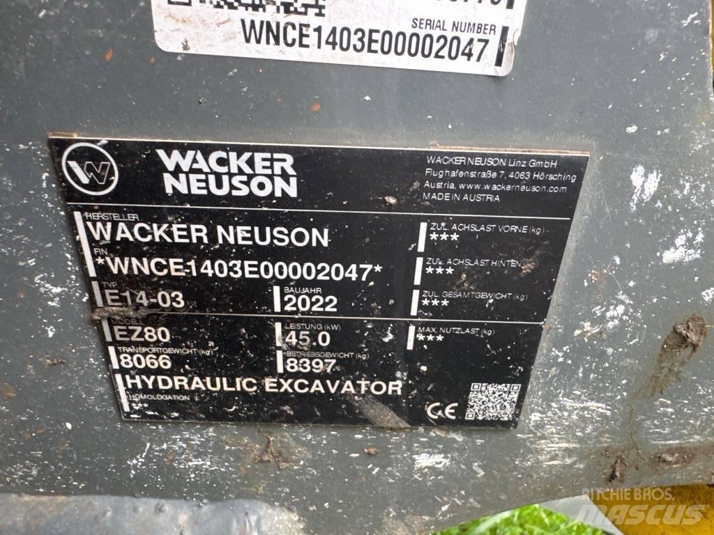 Wacker Neuson EZ80 Pásová rýpadla
