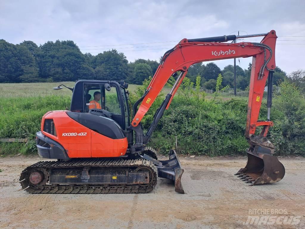 Kubota KX 080-4 Midi rýpadla 7t - 12t