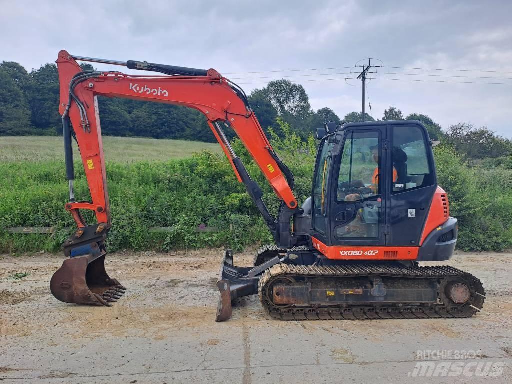 Kubota KX 080-4 Midi rýpadla 7t - 12t