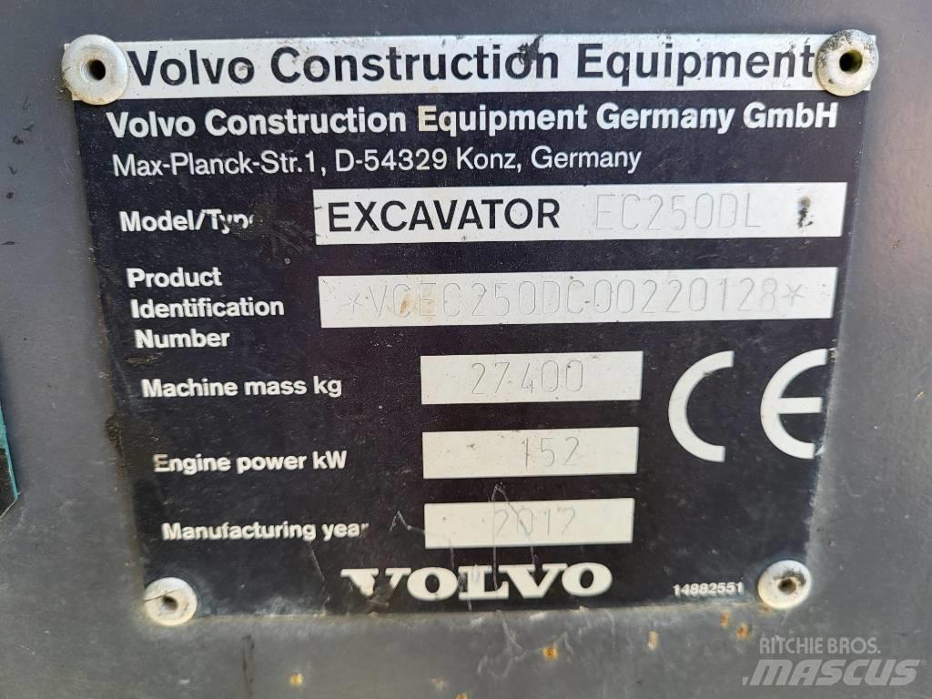 Volvo EC 250 D L Pásová rýpadla