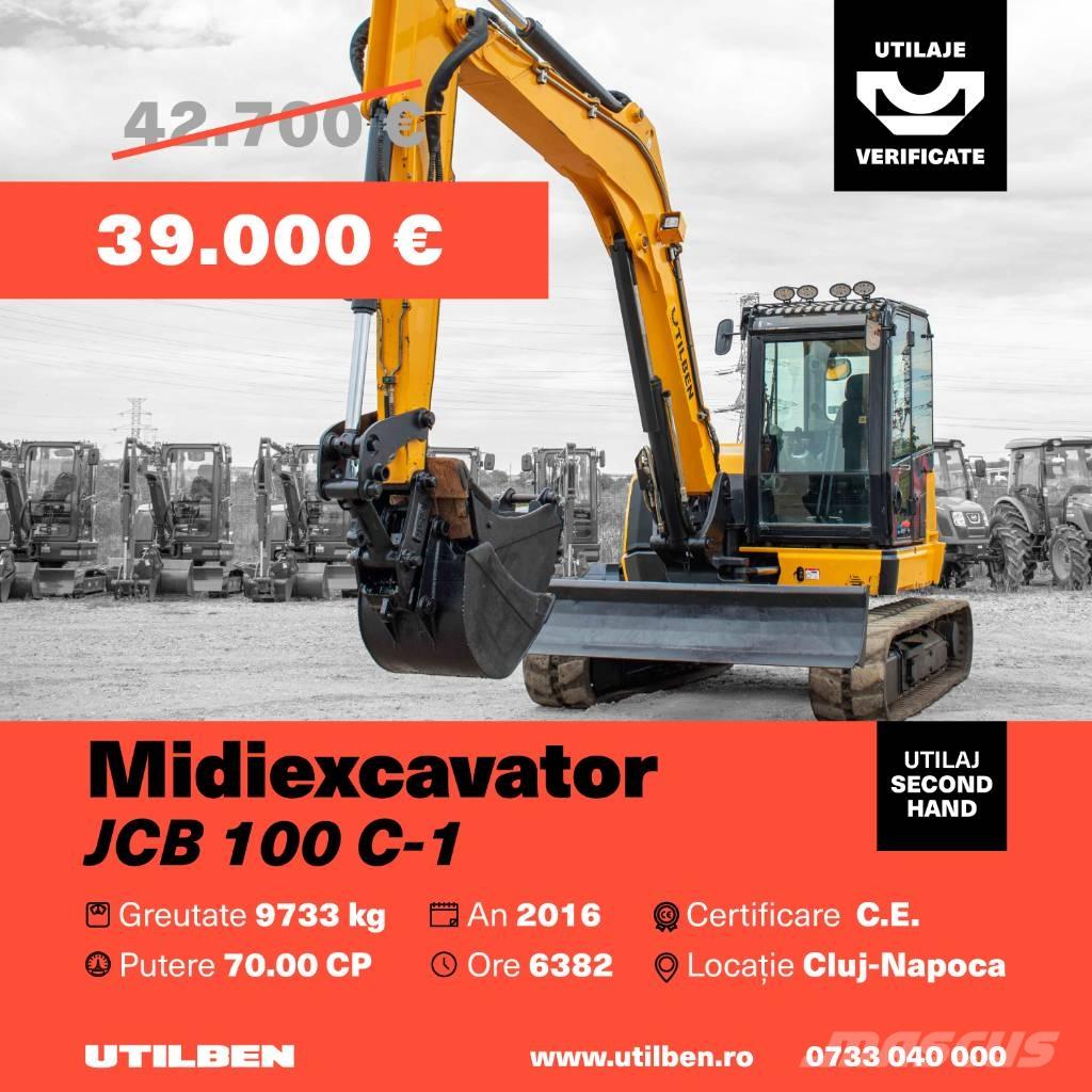 JCB 100 C-1 Midi rýpadla 7t - 12t