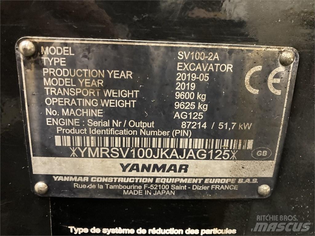 Yanmar SV 100-2A Midi rýpadla 7t - 12t