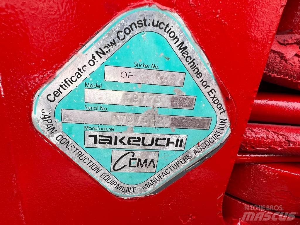 Takeuchi TB175 Midi rýpadla 7t - 12t
