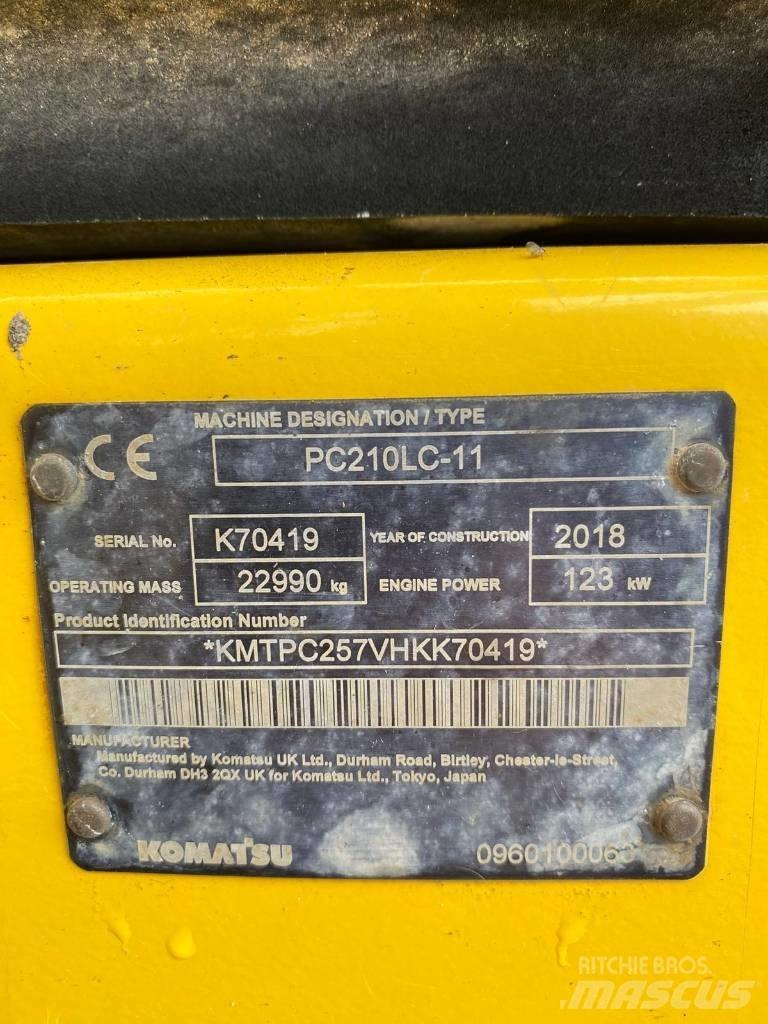 Komatsu PC 210 LC Pásová rýpadla