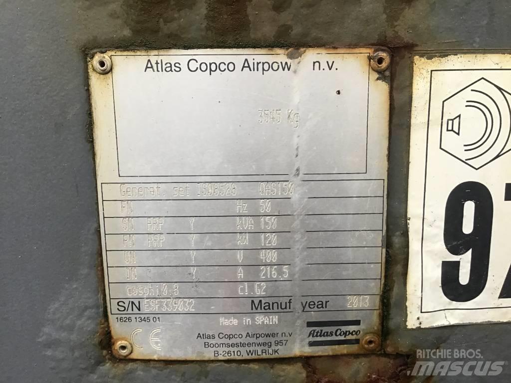 Atlas Copco QAS 150 Naftové generátory