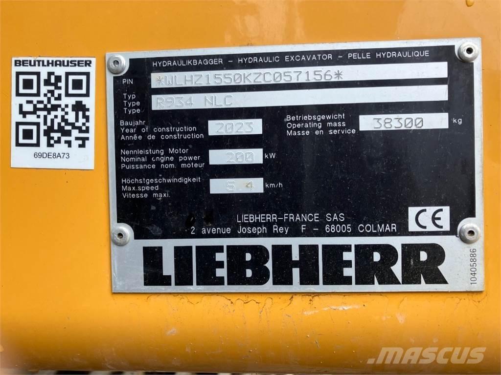 Liebherr R934 Pásová rýpadla