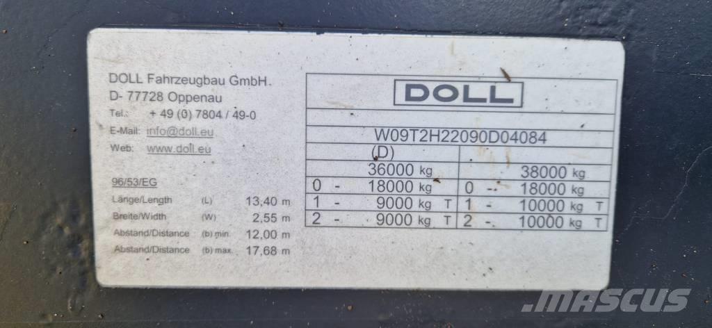 Doll T2H Podvalníkové návěsy