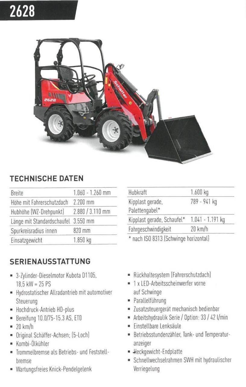 Schäffer 2628 Mininakladače