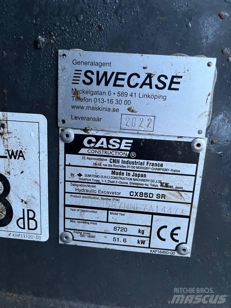 CASE CX 85 D SR Midi rýpadla 7t - 12t
