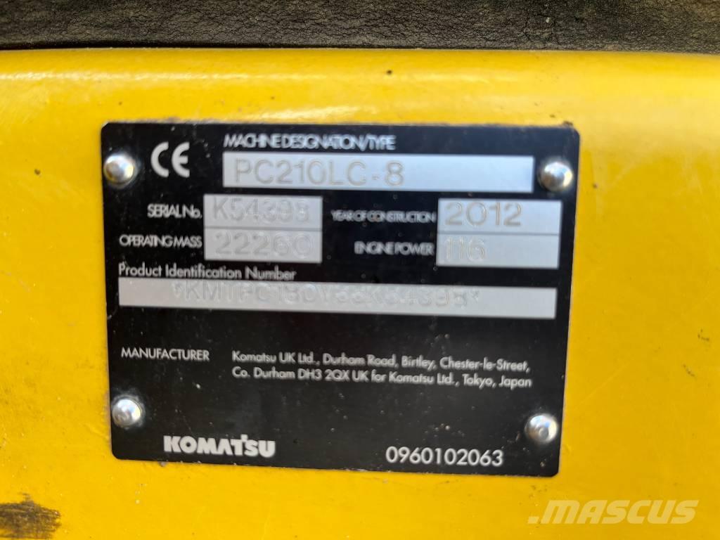 Komatsu PC 210 LC-8 Pásová rýpadla