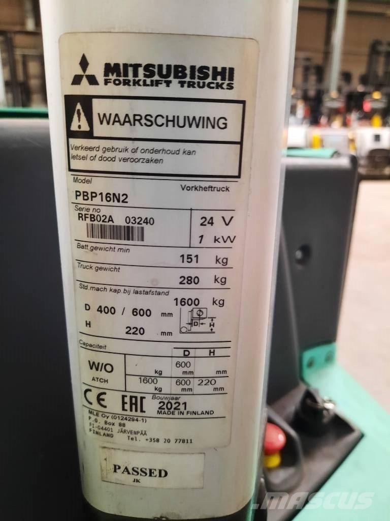 Mitsubishi PBP16N2 Nízkozdvižný vozík