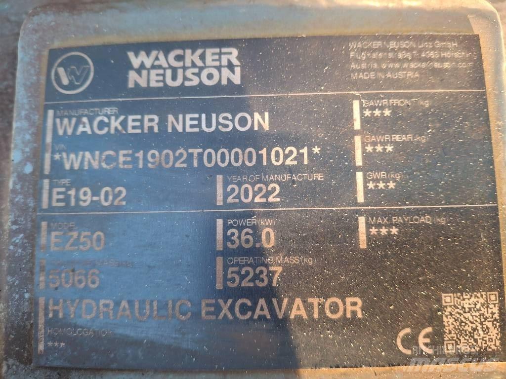 Wacker Neuson EZ50 Pásová rýpadla