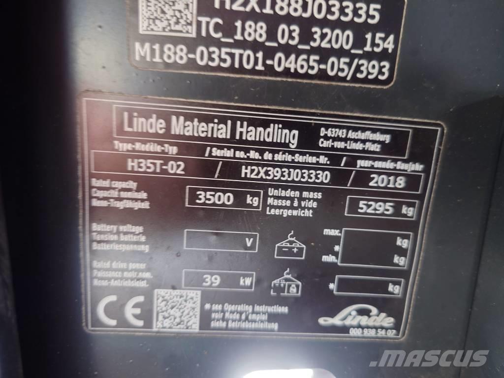 Linde H 35 T LPG vozíky
