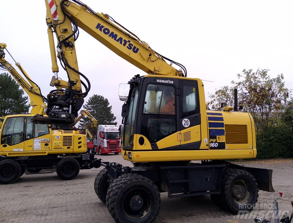 Komatsu PW160-11 Kolová rýpadla