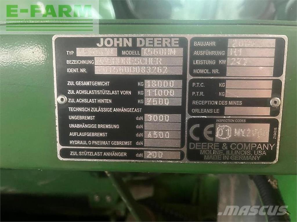 John Deere t560 hm Sklízecí mlátičky