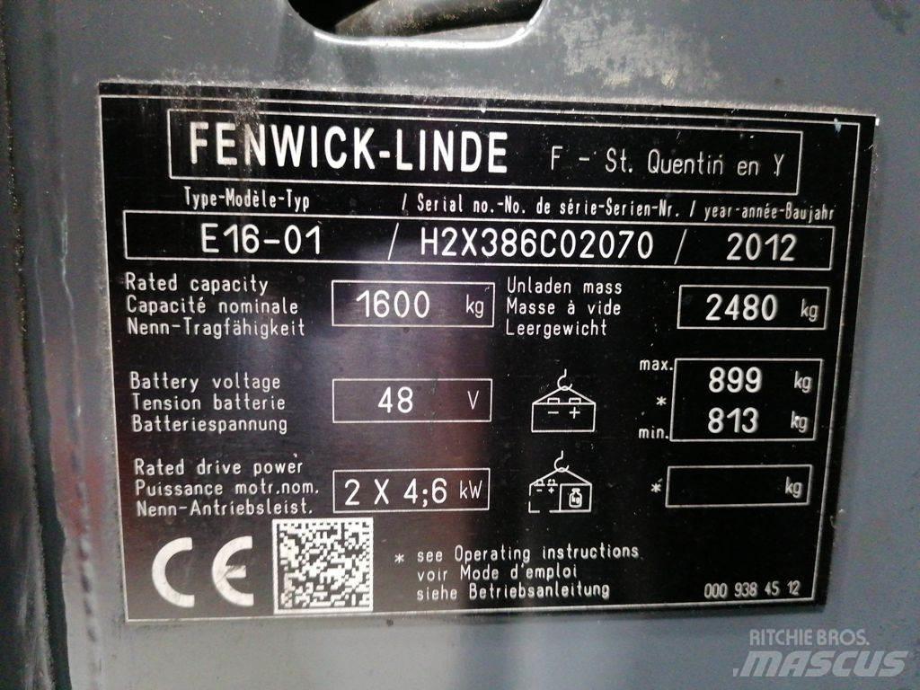Linde E16-01 Akumulátorové vozíky