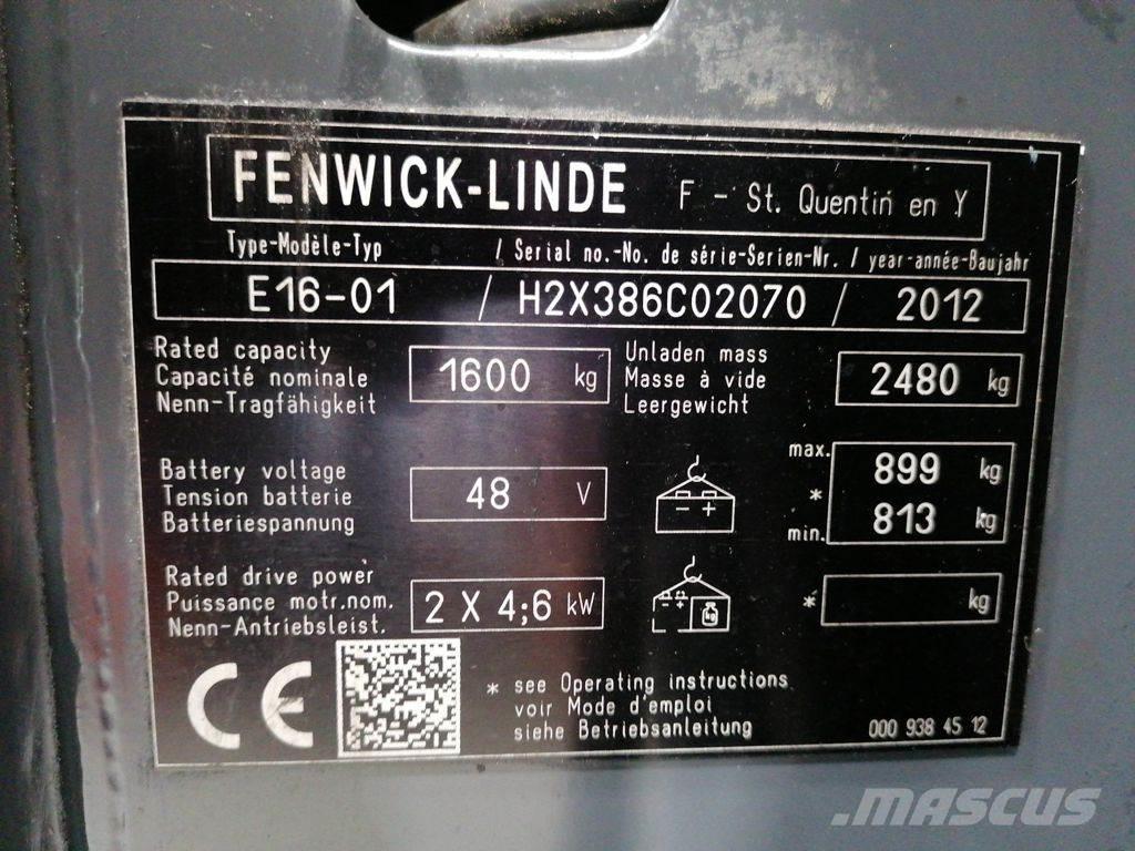Linde E16-01 Akumulátorové vozíky